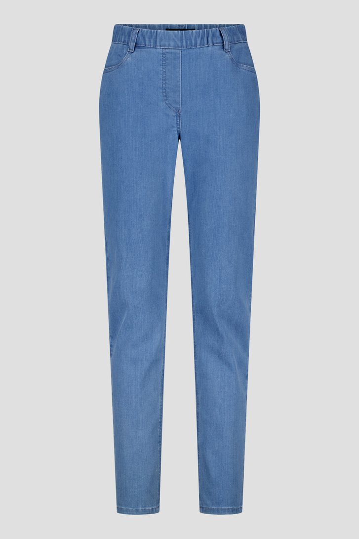 Photo produit 1 de Pantalon stretch bleu avec aspect denim de Claude Arielle pour Femmes