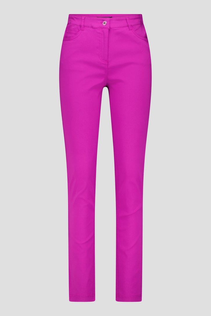 Pantalon stretch violet de Claude Arielle pour Femmes