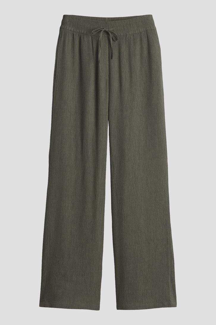 Photo produit 1 de Pantalon vert à texture froissée de Opus pour Femmes