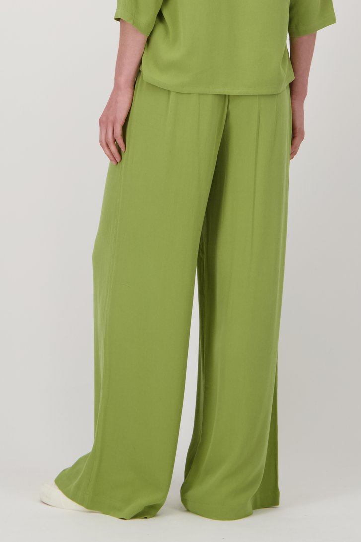 Pantalon vert ample avec taille élastique de Liberty Island pour Femmes