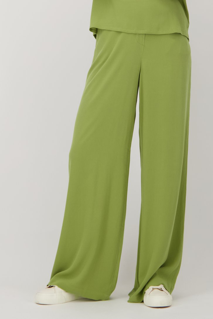 Pantalon vert ample avec taille élastique de Liberty Island pour Femmes