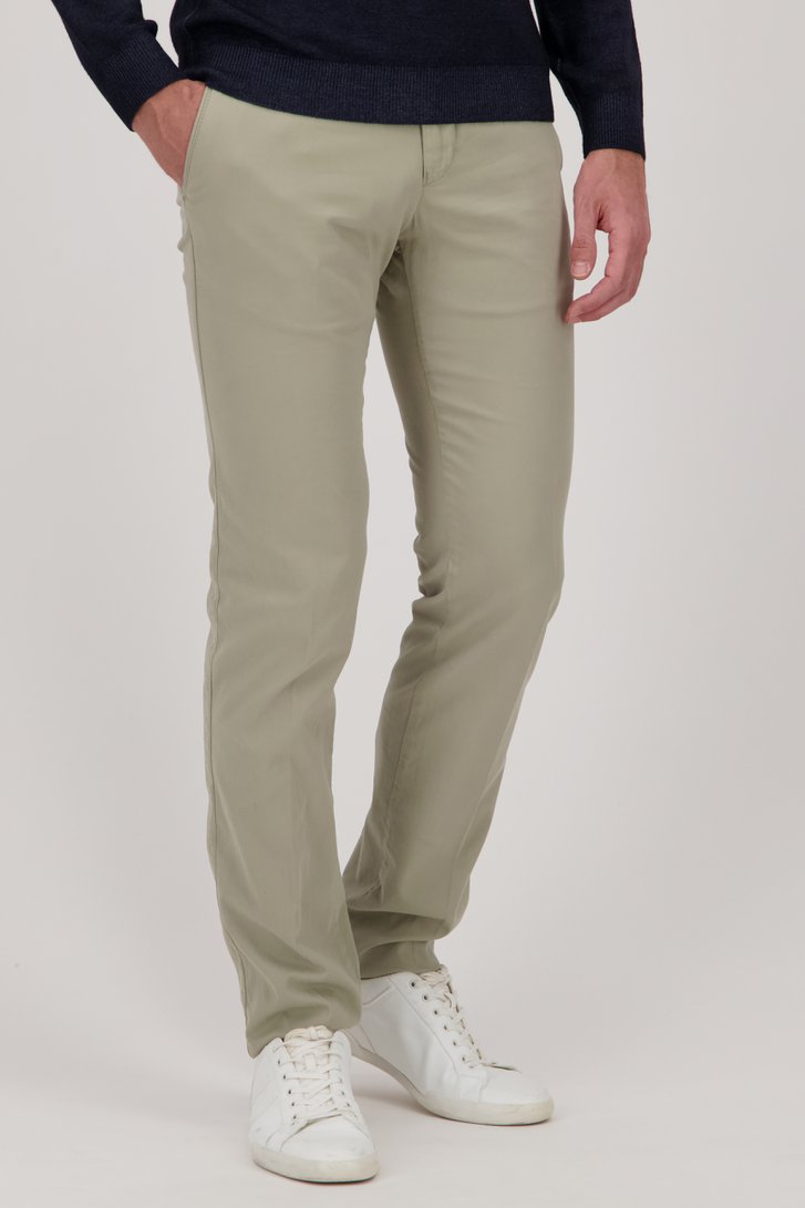 New York Pantalon chino homme en coton modal coupe regular ①
