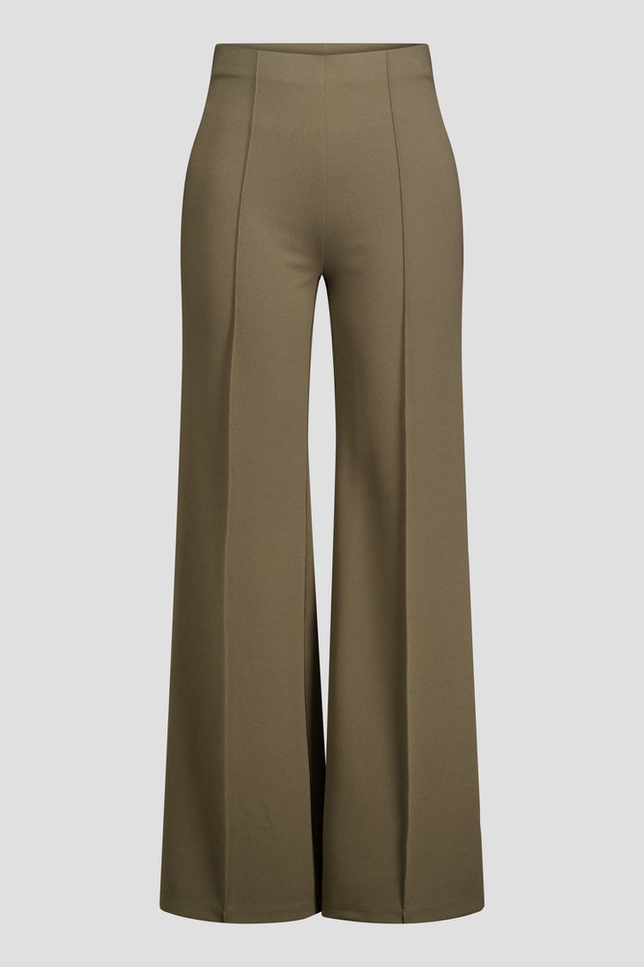 Photo produit 1 de Pantalon vert foncé avec coutures - Straight fit de Liberty Island pour Femmes