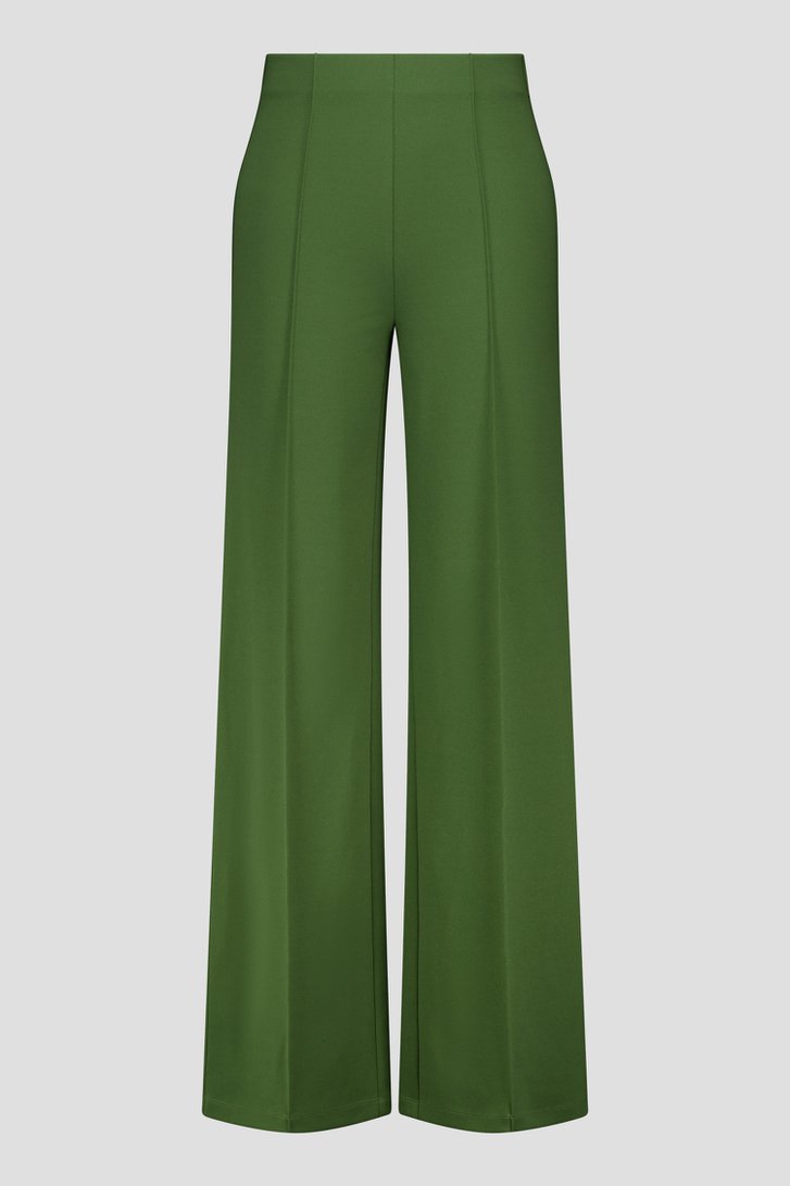 Photo produit 1 de Pantalon vert large à taille élastique de Liberty Island pour Femmes