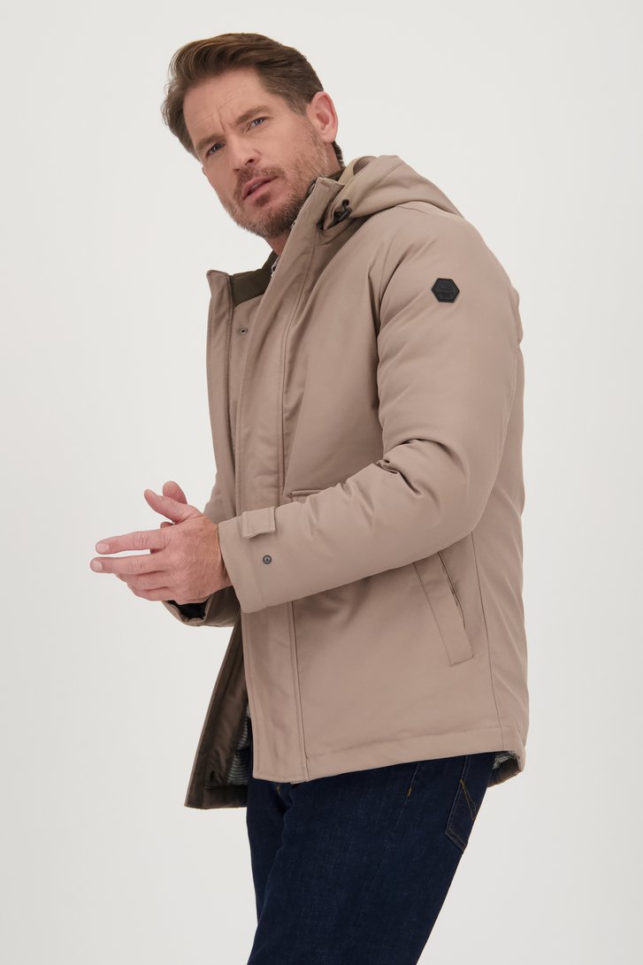 Le dos de Parka beige foncé de Dansaert Blue pour Hommes