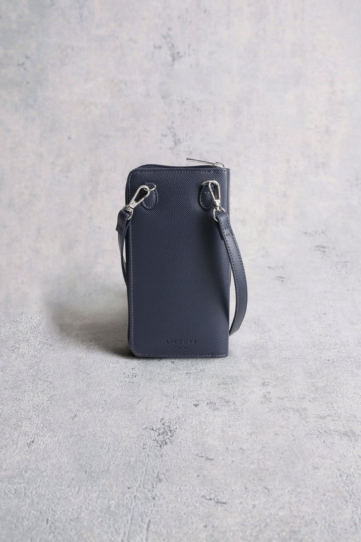 Le dos de Pochette téléphone bleue foncé avec portefeuille de Liberty Island pour Femmes