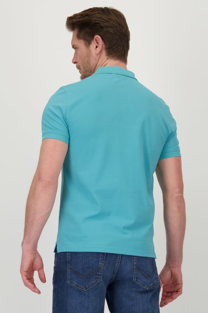 Polo à manches courtes turquoise de Dansaert Blue pour Hommes