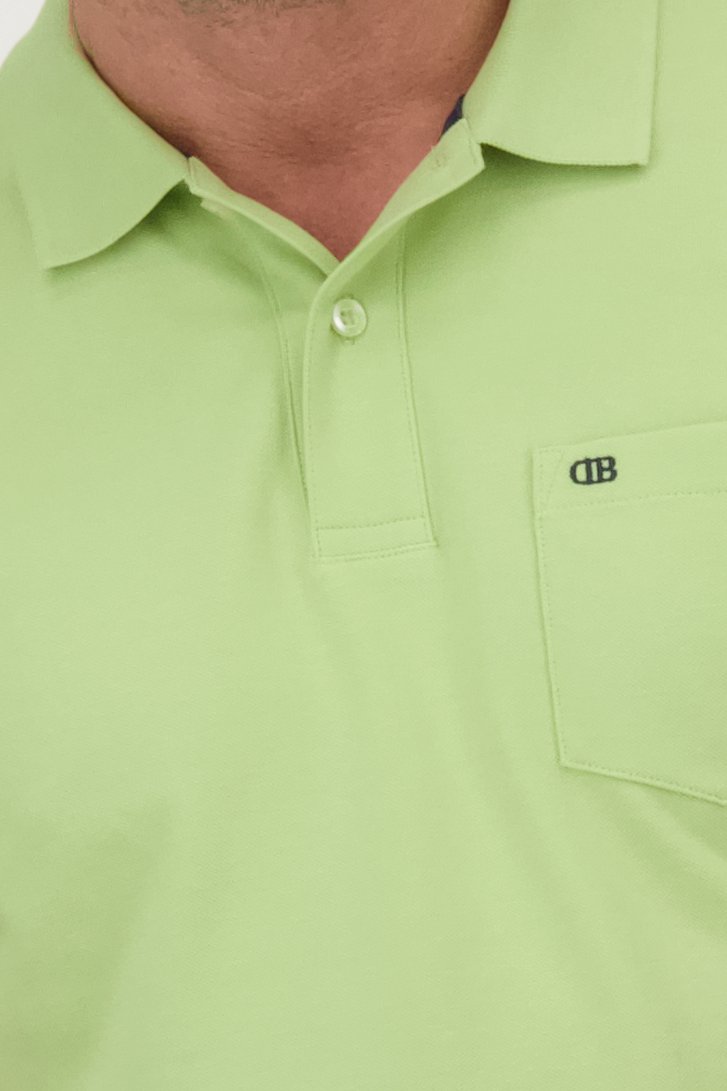 Polo à manches courtes vert clair de Dansaert Blue pour Hommes