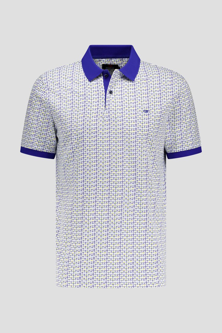 Polo avec imprimé à carreaux de Dansaert Blue pour Hommes