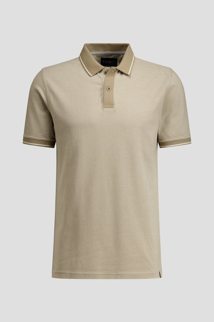 Photo produit 1 de Polo beige à manches courtes de Ravøtt pour Hommes