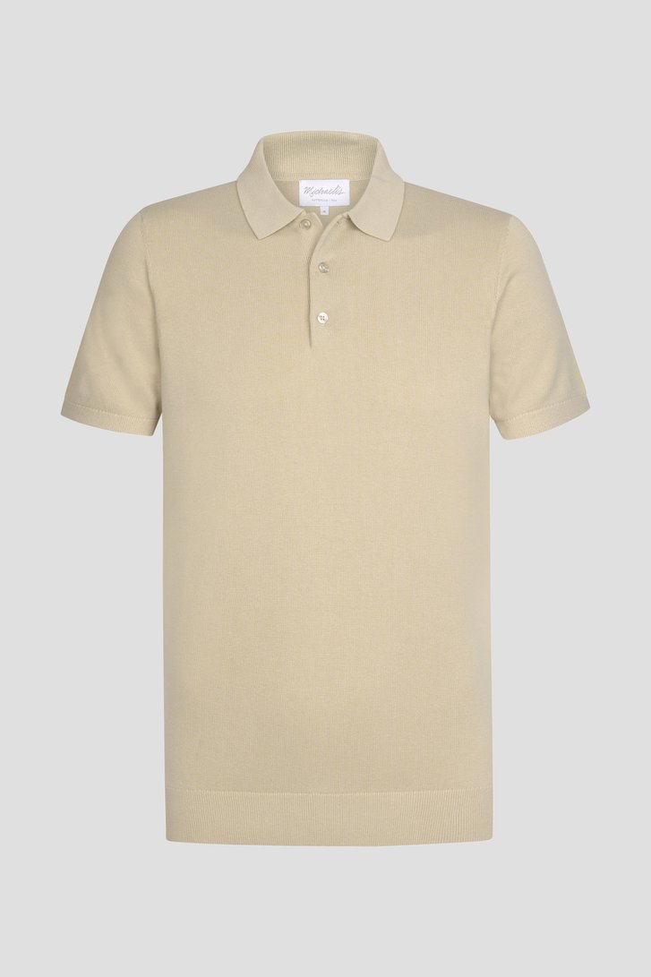 Photo produit 1 de Polo beige clair à manches courtes de Michaelis pour Hommes