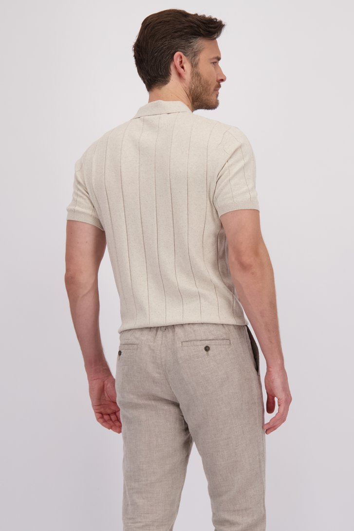 Le dos de Polo beige clair  de Upper East pour Hommes