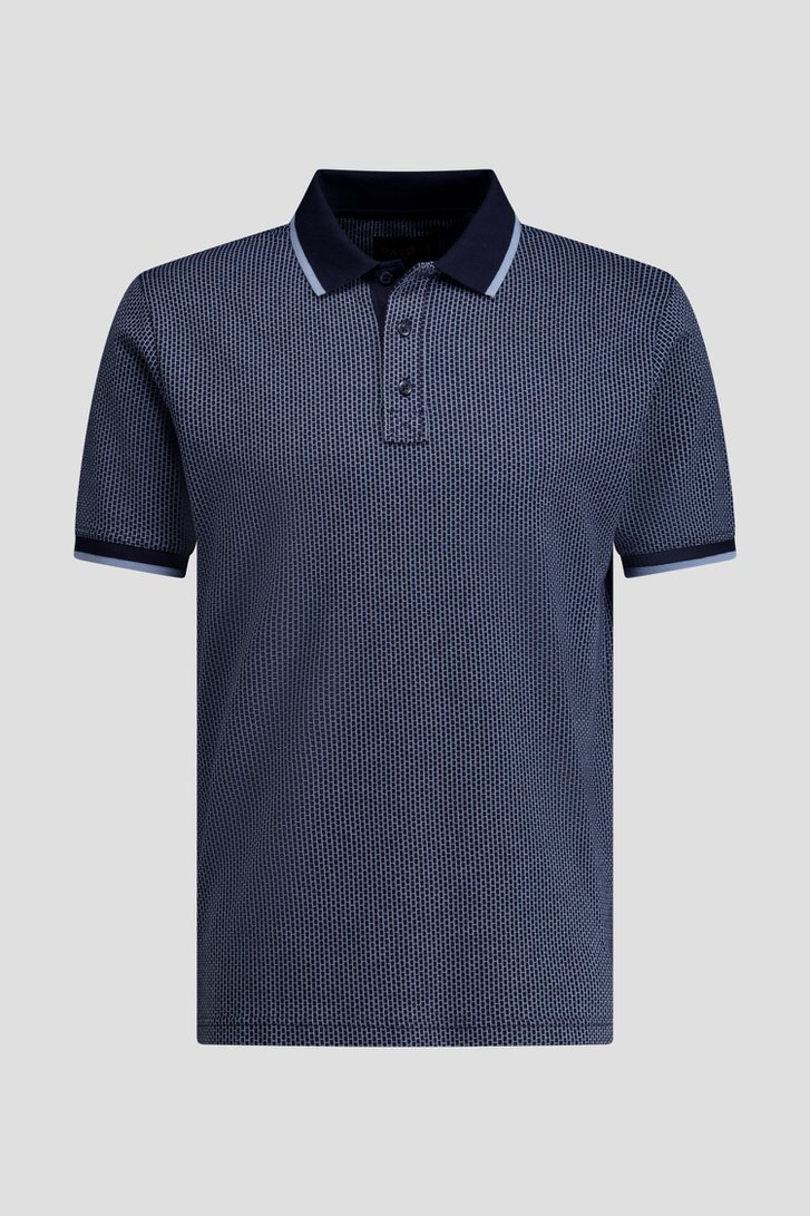 Photo produit 1 de Polo bleu à carreaux de Ravøtt pour Hommes