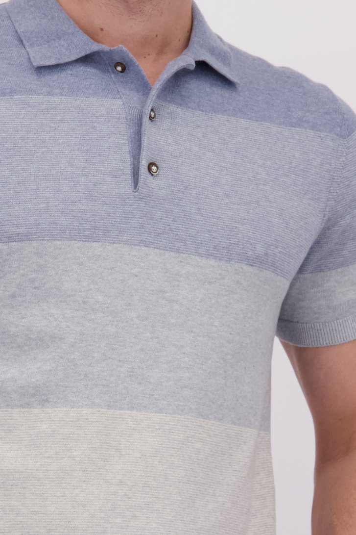 Détail de Polo bleu à effet dégradé de Upper East pour Hommes
