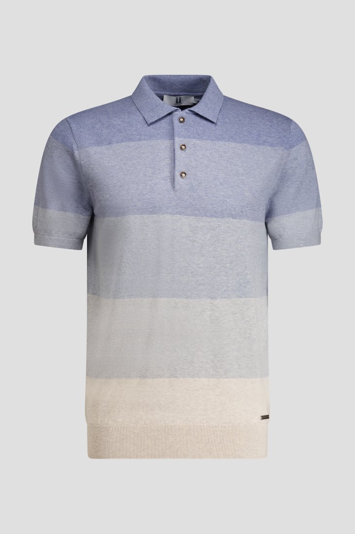 Photo produit 1 de Polo bleu à effet dégradé de Upper East pour Hommes