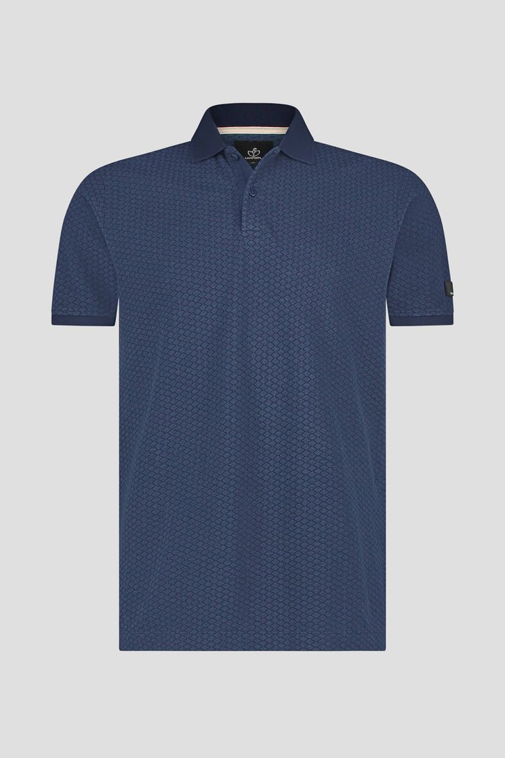Polo bleu avec motifs à carreaux de Bluefields pour Hommes