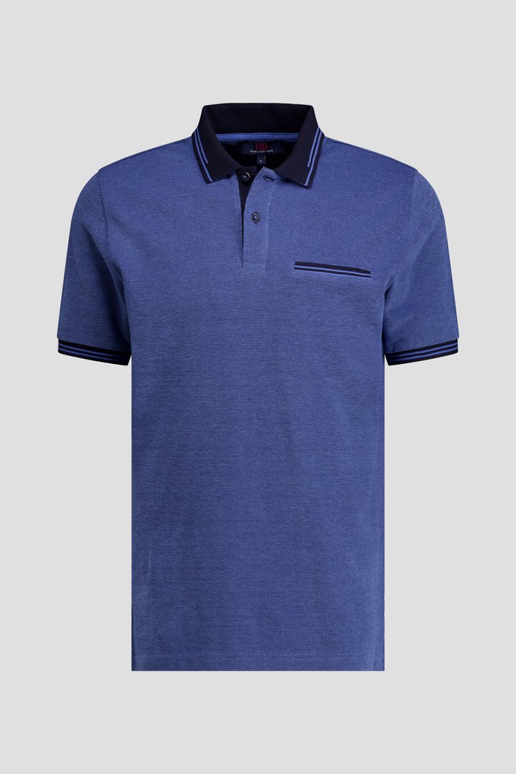 Photo produit 1 de Polo bleu chiné de Dansaert Blue pour Hommes