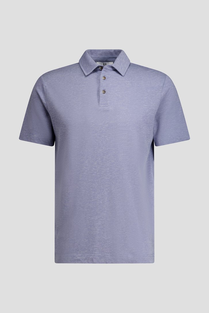 Photo produit 1 de Polo bleu chiné de Upper East pour Hommes