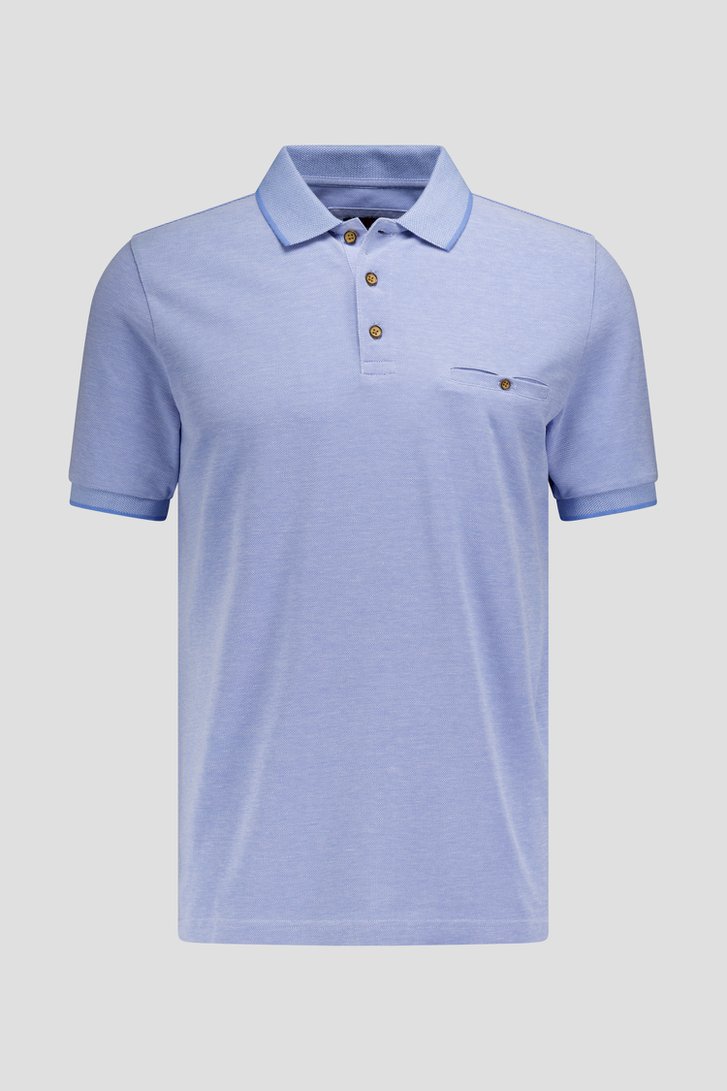 Photo produit 1 de Polo bleu clair chiné de Dansaert Blue pour Hommes
