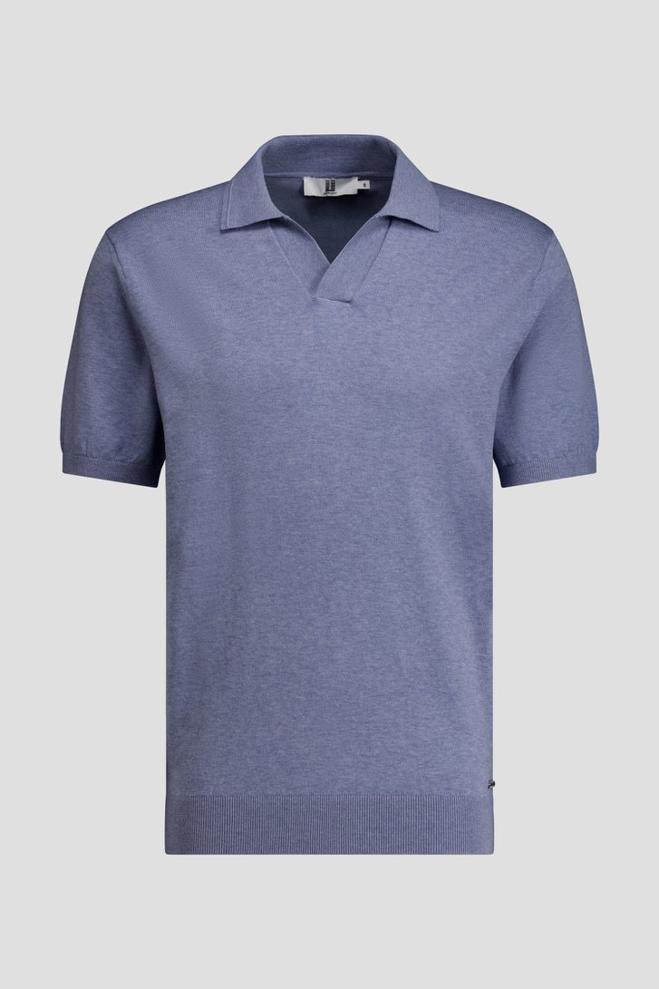 Photo produit 1 de Polo bleu clair chiné de Upper East pour Hommes