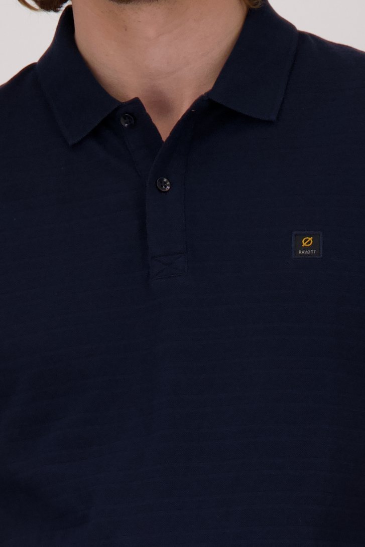 Polo bleu foncé de Ravøtt pour Hommes