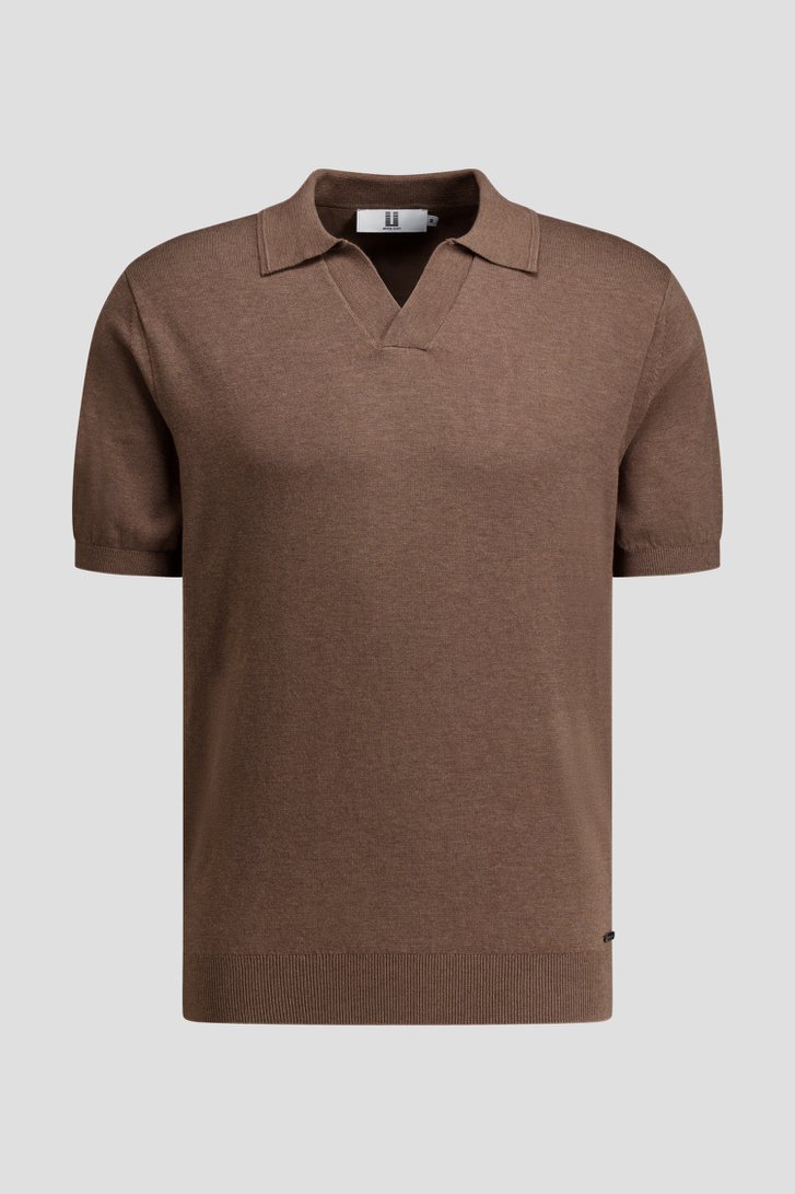 Photo produit 1 de Polo brun à manches courtes de Upper East pour Hommes