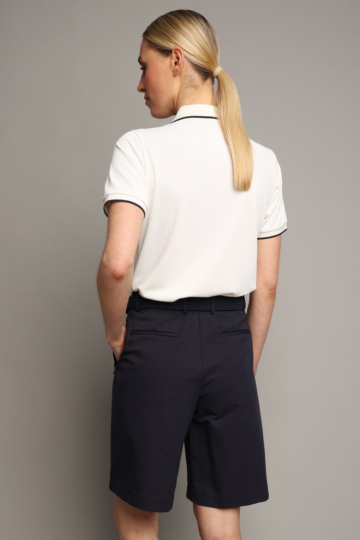 Le dos de Polo de golf blanc à manches courtes de Dansaert Golf Club pour Femmes