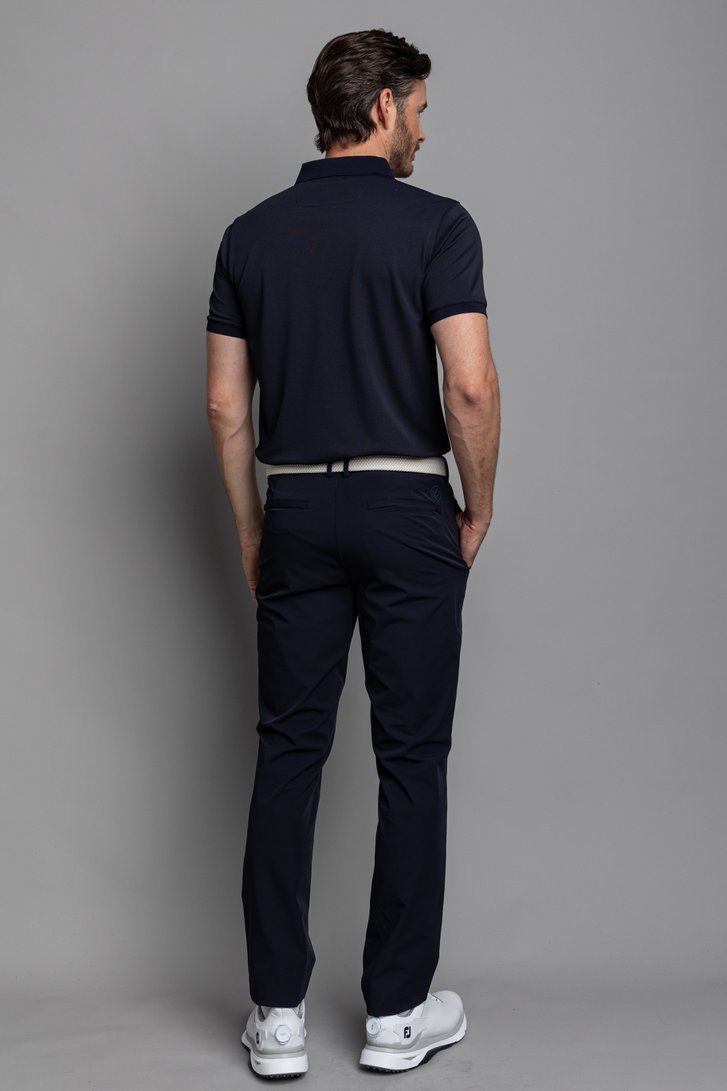 Le dos de Polo de golf bleu foncé à manches courtes de Dansaert Golf Club pour Hommes