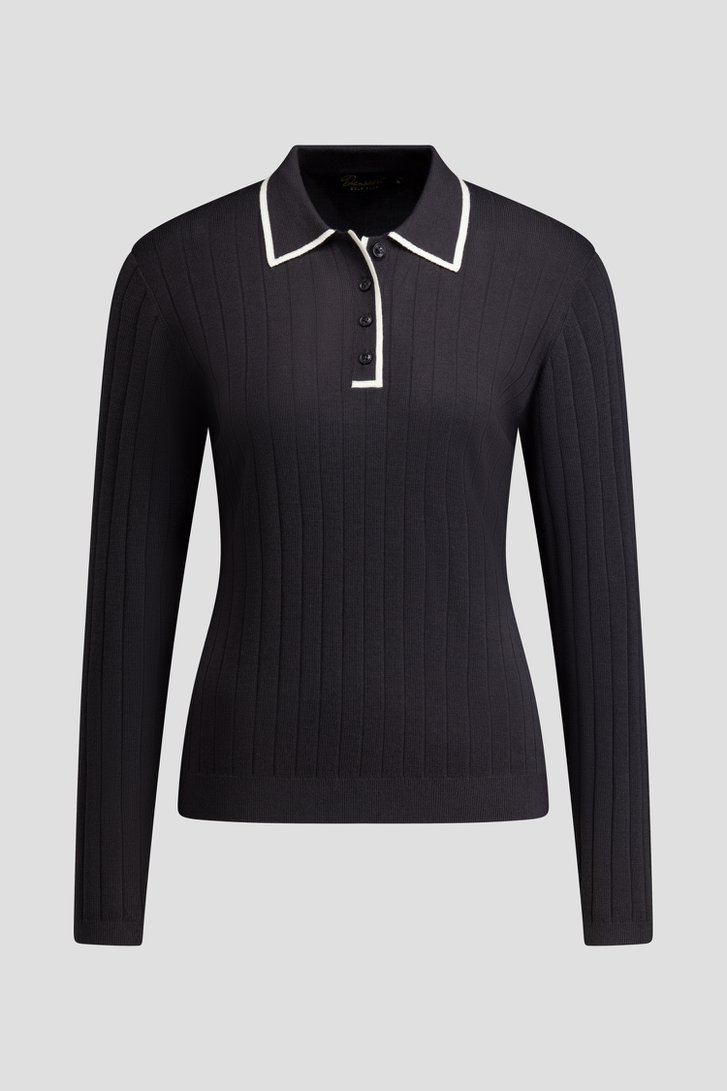 Photo produit 1 de Polo de golf gris foncé à manches longues  de Dansaert Golf Club pour Femmes