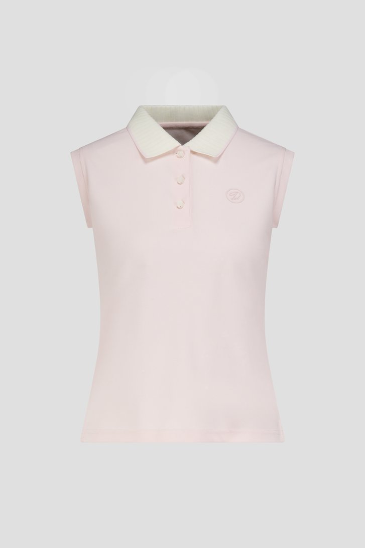 Photo produit 1 de Polo de golf sans manches rose de Dansaert Golf Club pour Femmes