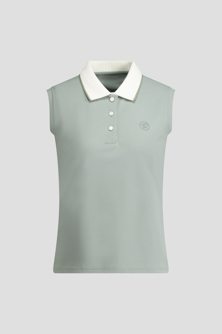 Photo produit 1 de Polo de golf sans manches vert de Dansaert Golf Club pour Femmes