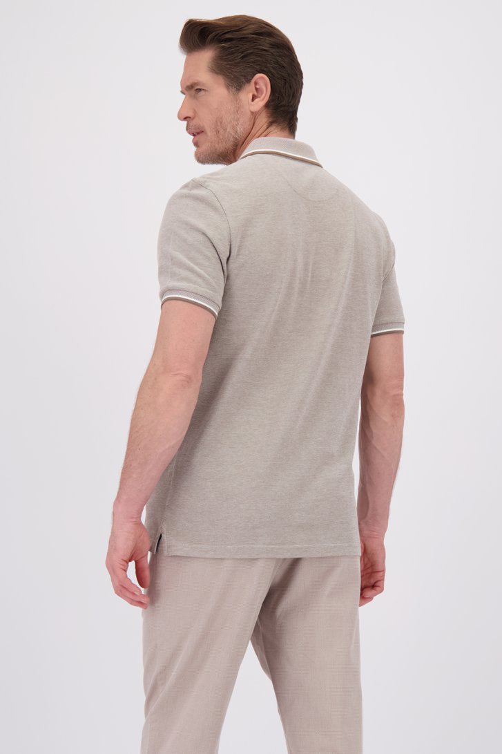 Le dos de Polo marron à manches courtes de Dansaert Blue pour Hommes