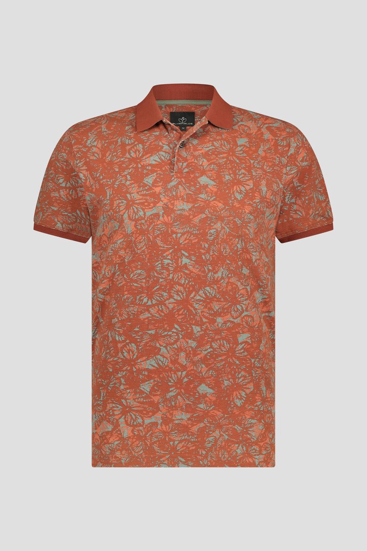Polo rouge avec imprimé de BlueFields pour Hommes