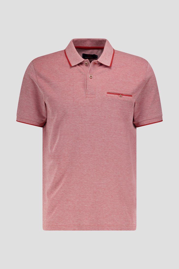 Polo rouge mélangé de Dansaert Blue pour Hommes