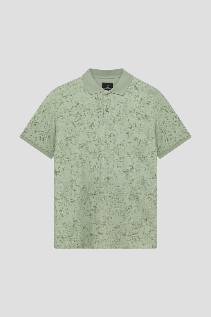 Photo produit 1 de Polo vert clair à imprimé graphique de Bluefields pour Hommes