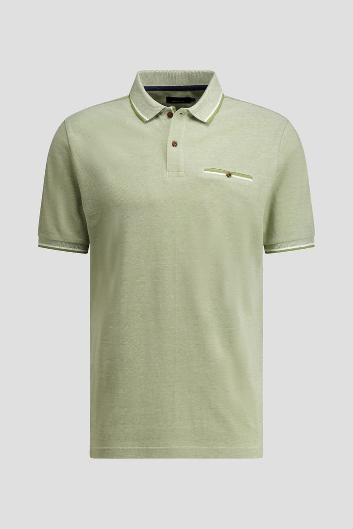 Photo produit 1 de Polo vert clair à manches courtes de Dansaert Blue pour Hommes