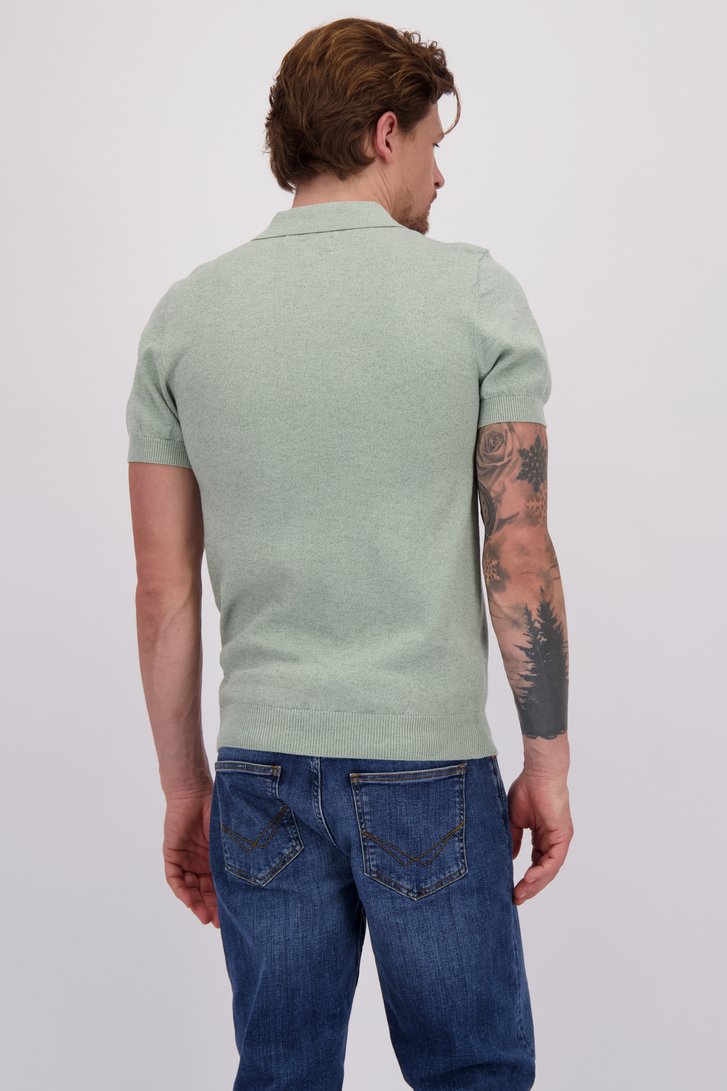 Le dos de Polo vert en cotton de Bluefields pour Hommes