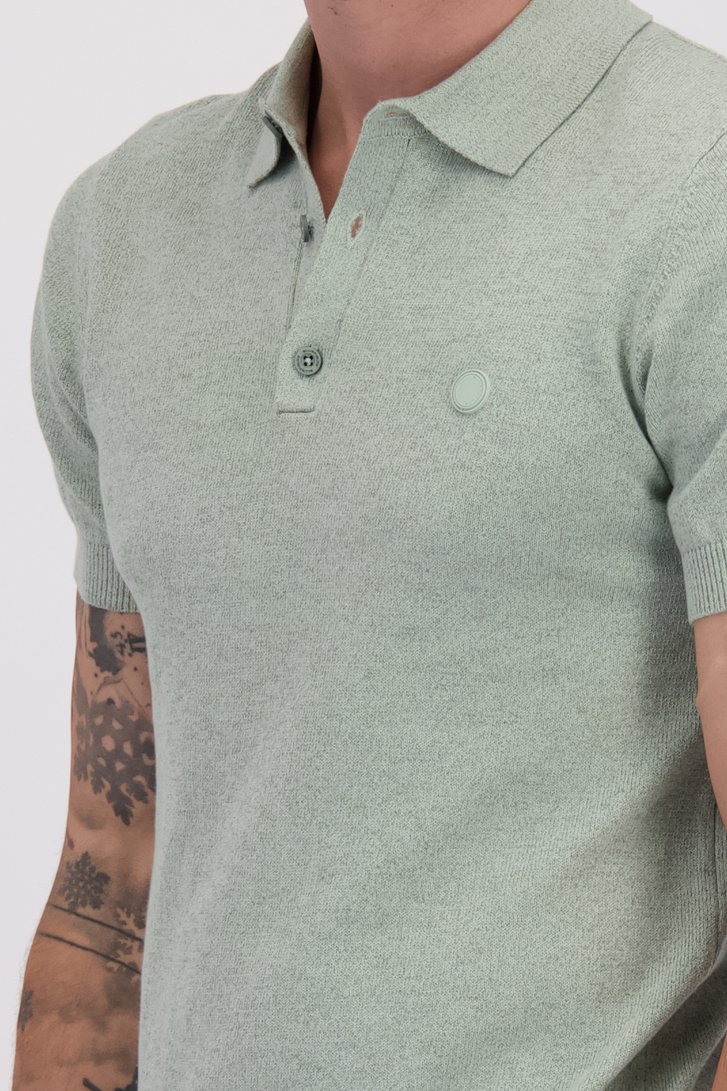 Détail de Polo vert en cotton de Bluefields pour Hommes