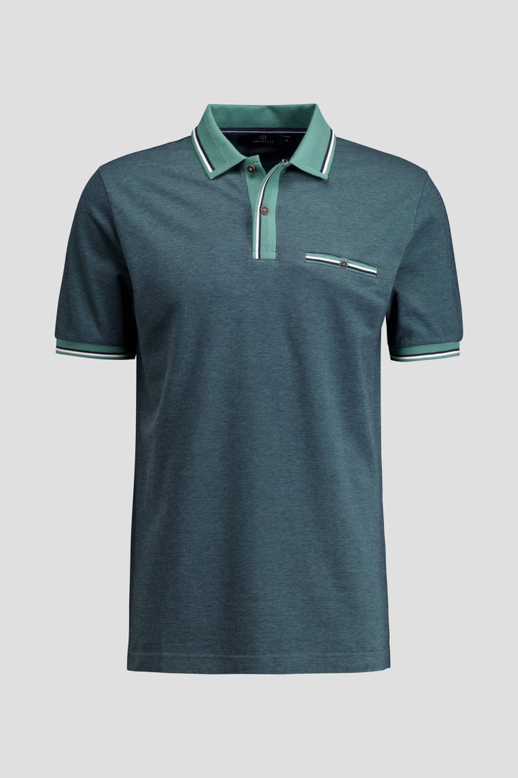 Photo produit 1 de Polo vert foncé à manches courtes de Dansaert Blue pour Hommes