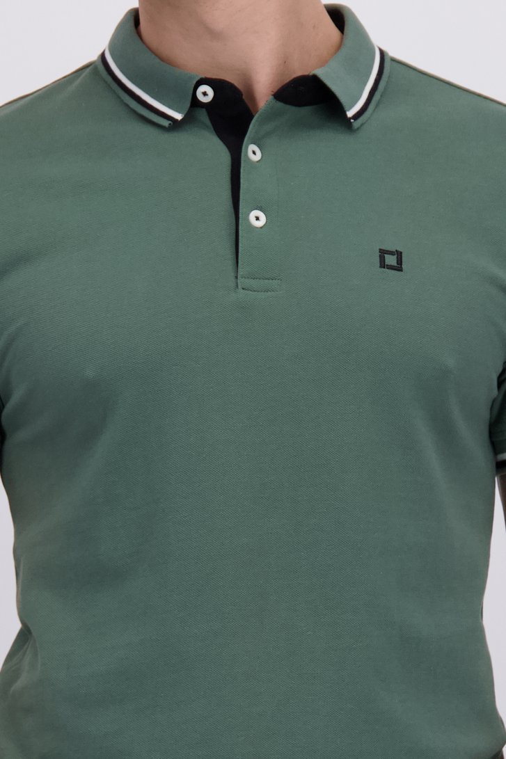 Détail de Polo vert foncé à manches courtes de Only & Sons pour Hommes