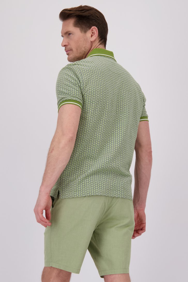 Polo verte avec imprimé de Dansaert Blue pour Hommes