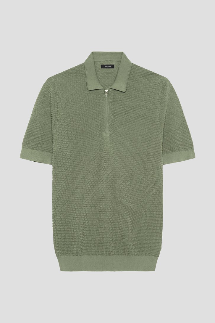 Photo produit 1 de Polo verte structurée avec fermeture zippée de Matinique pour Hommes