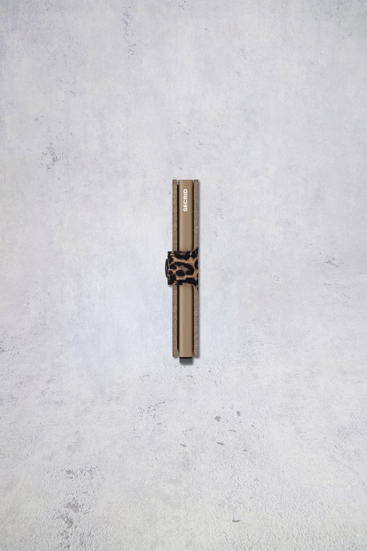 Le dos de Porte-cartes à imprimé léopard - Miniwallet Leo de Secri pour Femmes