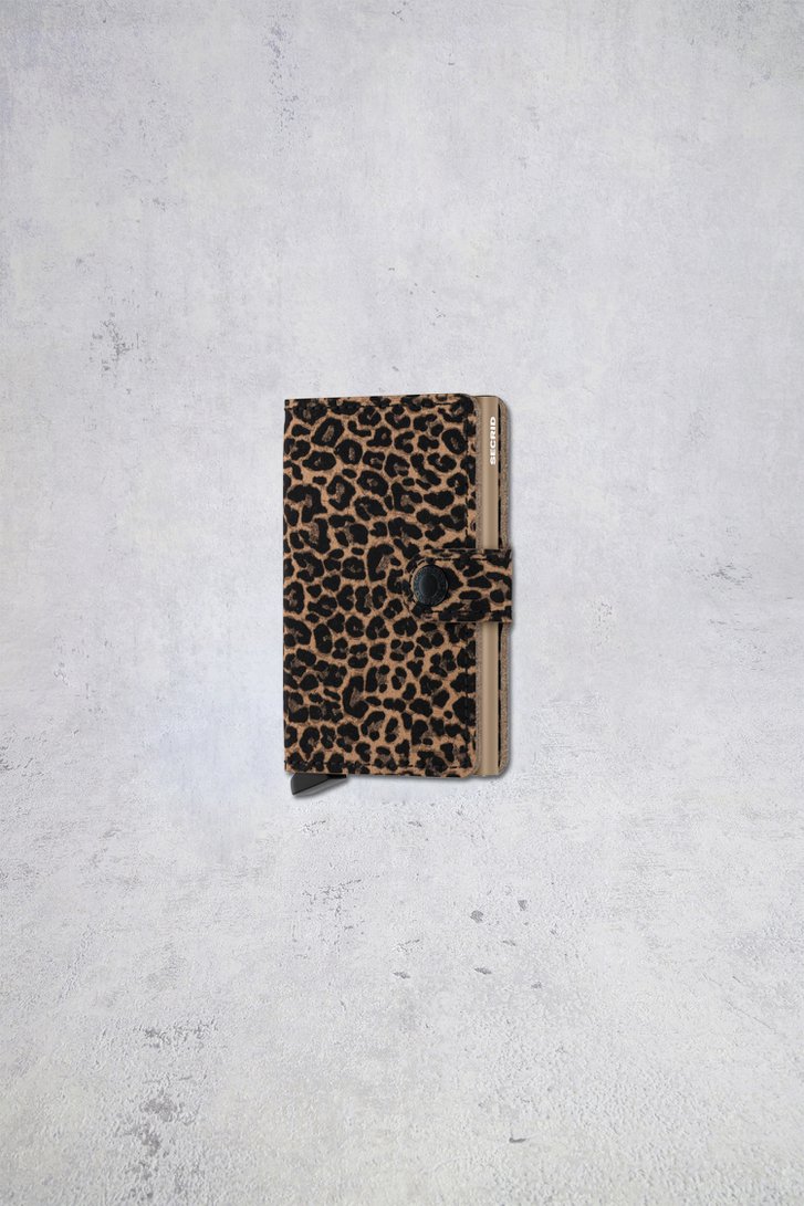 Le devant de Porte-cartes à imprimé léopard - Miniwallet Leo de Secri pour Femmes