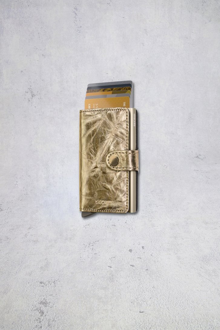 Photo supplémentaire 1 de Porte-cartes doré - Miniwallet crunch de Secri pour Femmes