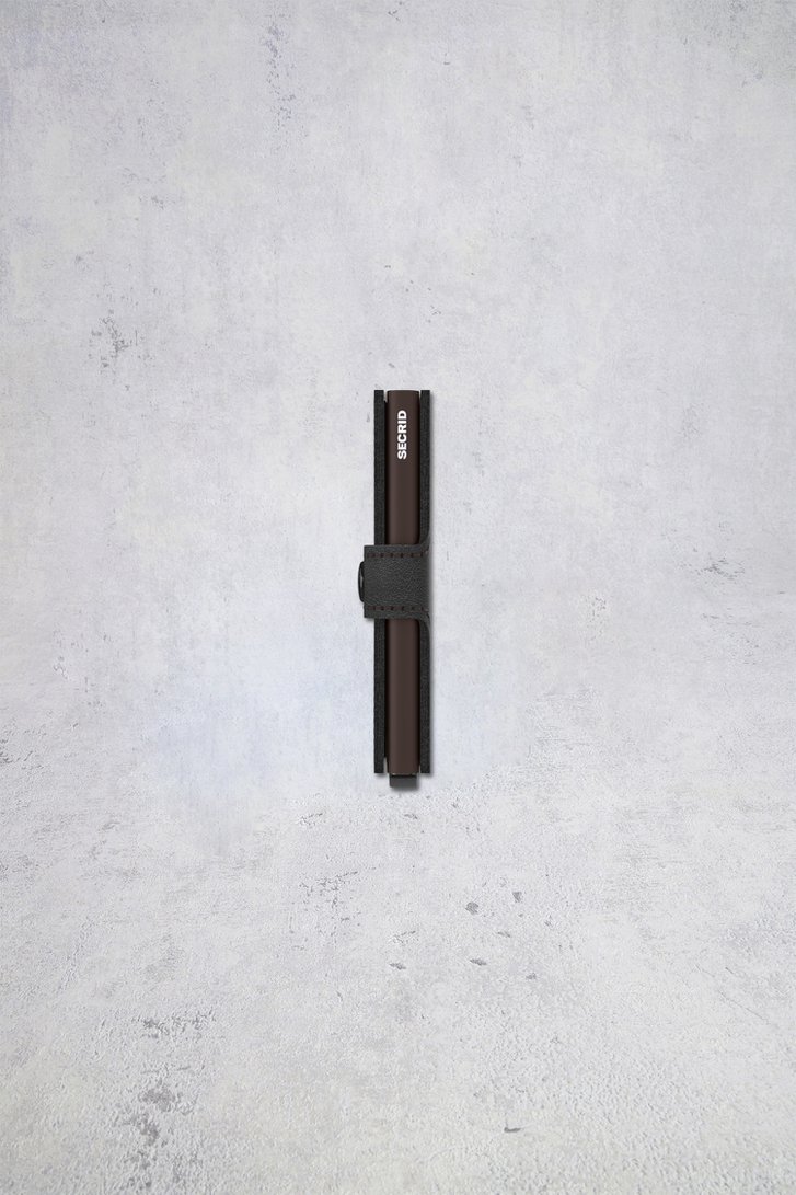 Le dos de Porte-cartes en cuir noir  - Miniwallet original de Secri pour Hommes