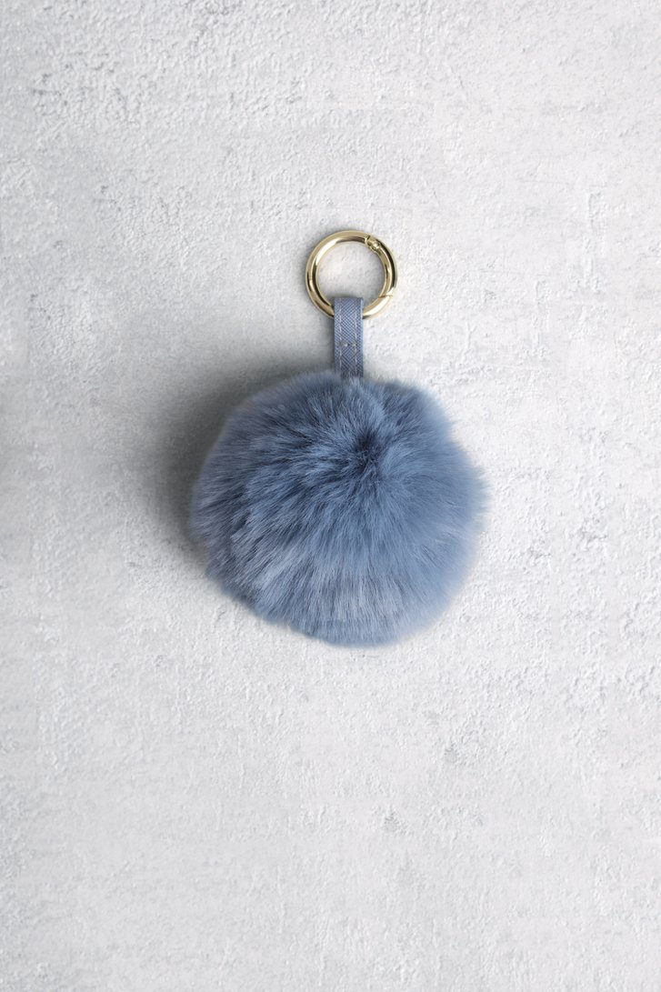 Porte-clés en fausse fourrure bleue claire de Liberty Island pour Femmes