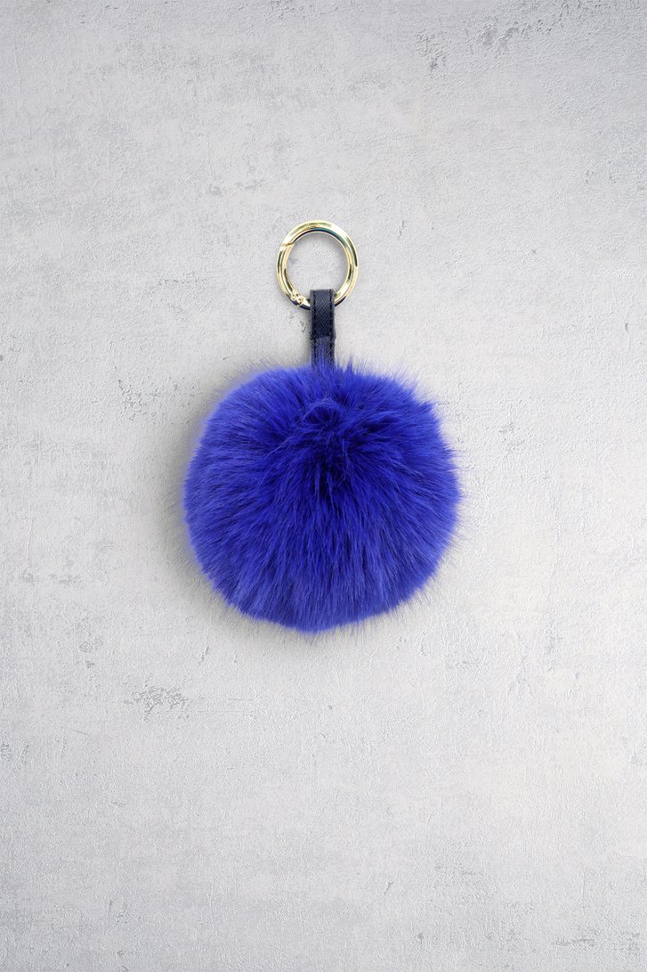 Porte-clés en fausse fourrure bleue de Liberty Island pour Femmes