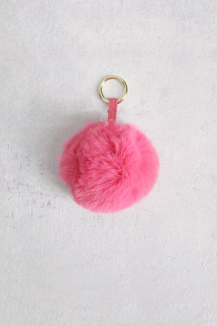 Porte-clés en fausse fourrure rose de Liberty Island pour Femmes