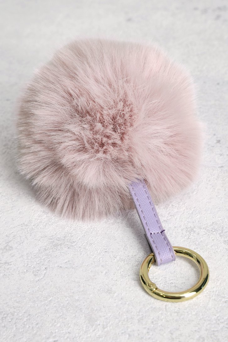 Porte-clés en fausse fourrure violette de Liberty Island pour Femmes